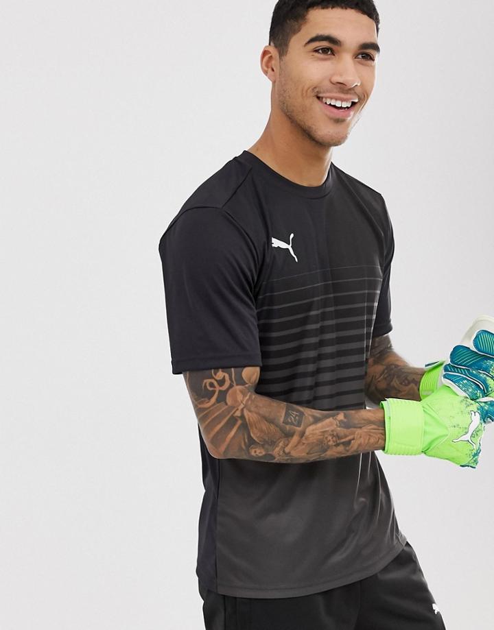 Puma Soccer Graphic Graident T-shirt In Gray