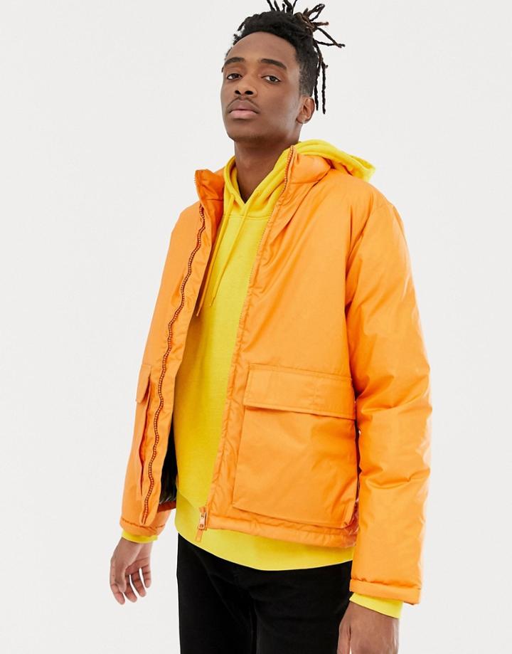 Weekday Jimmy Jacket In Dark Orange - Orange