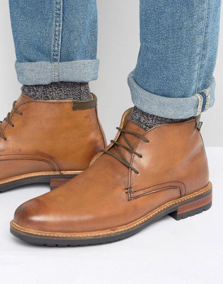 Ben Sherman John Lace Up Boots - Tan