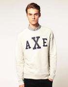 Asos Sweatshirt With Axe Print - Gray