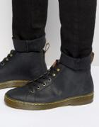 Dr Martens 6 Eye Leather Boots - Black
