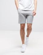 Asos Jersey Skinny Shorts In Gray Marl - Gray