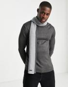 Boss Ulivo Scarf In Gray