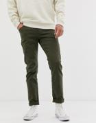 Asos Design Slim Jeans In Khaki - Green