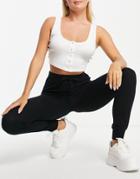 Dorina Calm Fluffy Sweatpants In Black