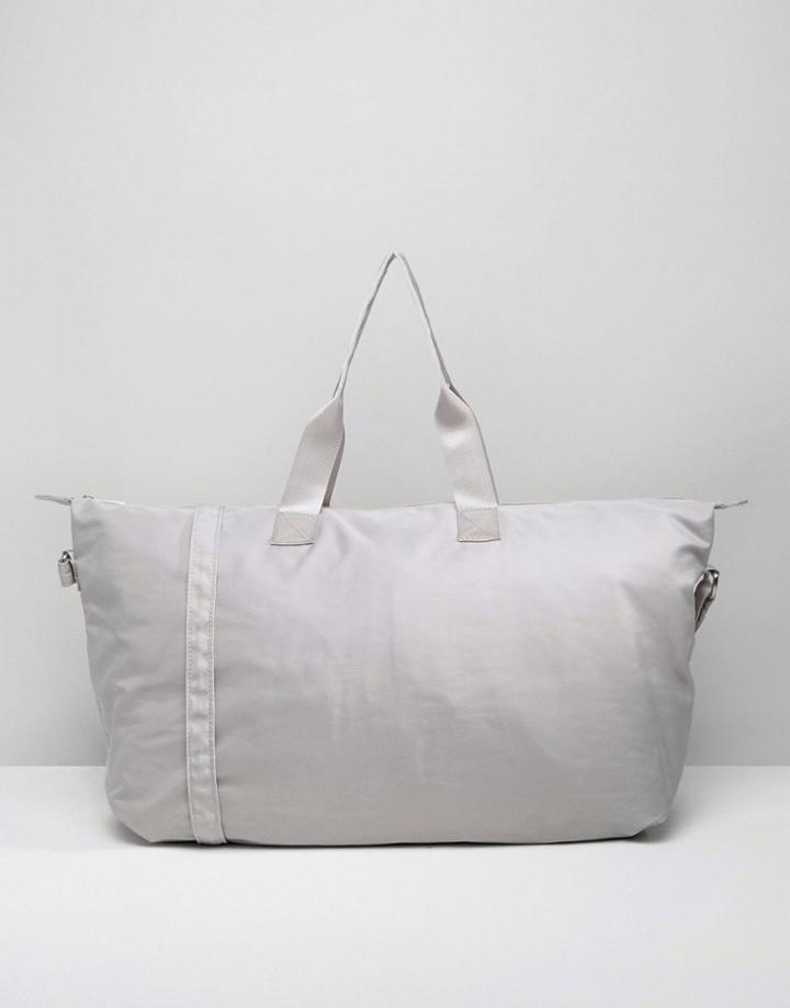 Asos Lifestyle Slouchy Nylon Carryall - Gray