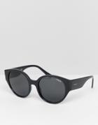 Vogue Eyewear 0vo5242s Round Sunglasses In Black - Black