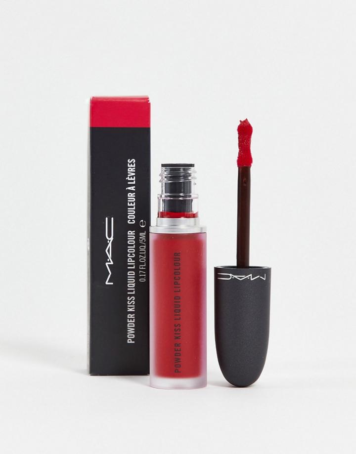 Mac Powder Kiss Liquid Lipcolor - Haute-pants-red