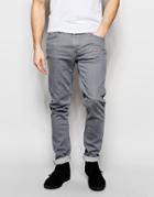 Nudie Jeans Lean Dean Slim Tapered Fit Misty Gray - Misty Gray