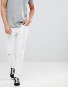 Blend Cirrus Ripped Skinny Jeans In White - White
