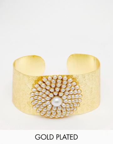 Taara Jewelry 22k Gold Plated Cuff