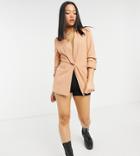 Asos Design Petite Mix & Match Suit Blazer In Blush-pink