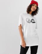 Cheap Monday Uni Speech Logo T-shirt - White