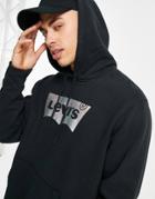 Levi's Hoodie With Batwing Print Logo In Black