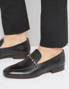 Hudson London Navarre Leather Loafer Shoes - Black
