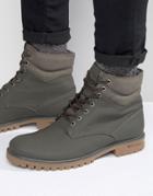 Call It Spring Desert Laceup Boots - Green