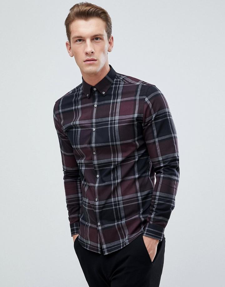 Jack & Jones Premium Slim Check Shirt - Red