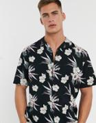 Jack & Jones Originals Printed Shirt In Black