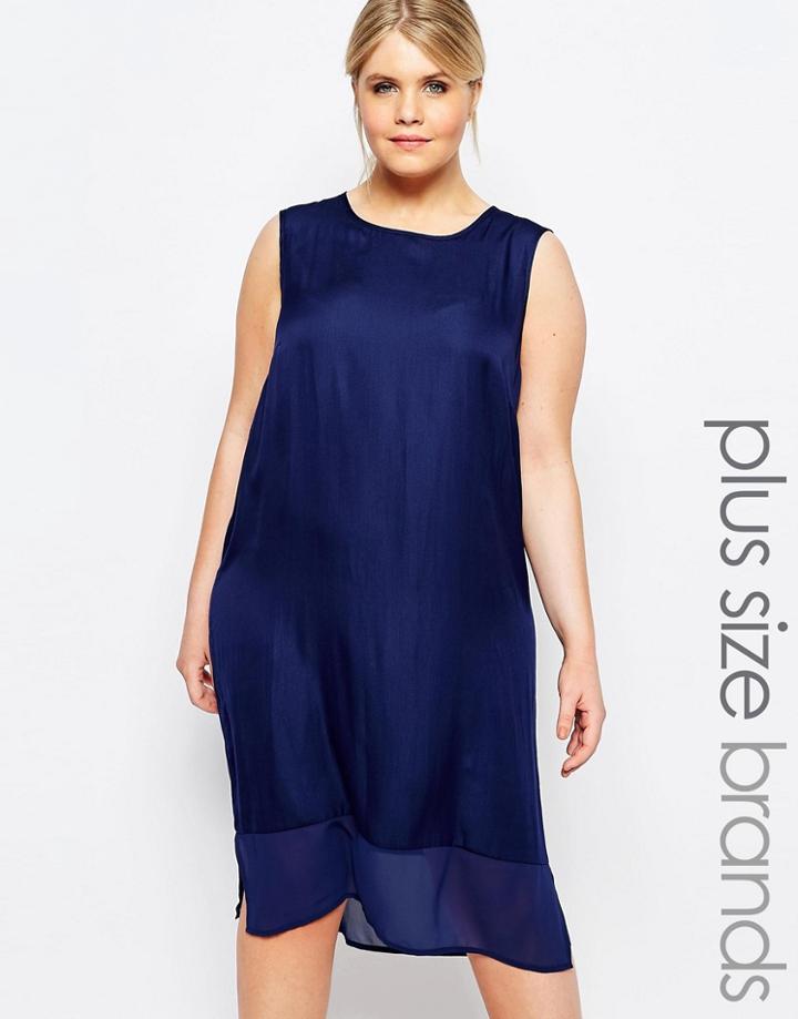 Carmakoma Sleeveless Tunic Dress - Navy