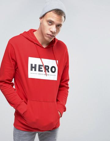 Heros Heroine Logo Hoodie - Red