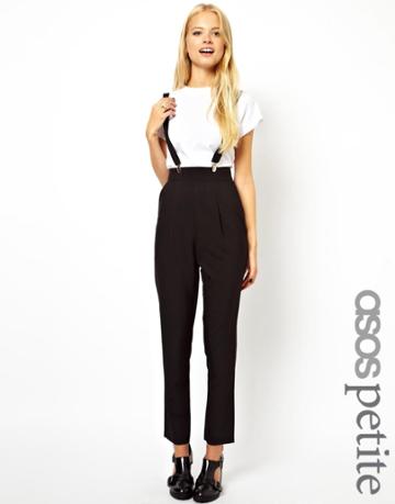 Asos Petite Evening Pants With Suspenders