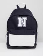 Eastpak X New Era Wyoming Backpack In Felt & Leather 24l - Black