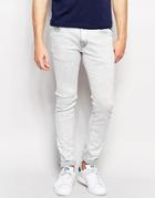 Replay Jeans Jondrill Skinny Fit Powerstretch Bleached Gray - Bleached Gray