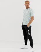 Nicce T-shirt With All Over Logo In Mint-green