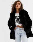 Jakke Mid Length Coat In Faux Fur