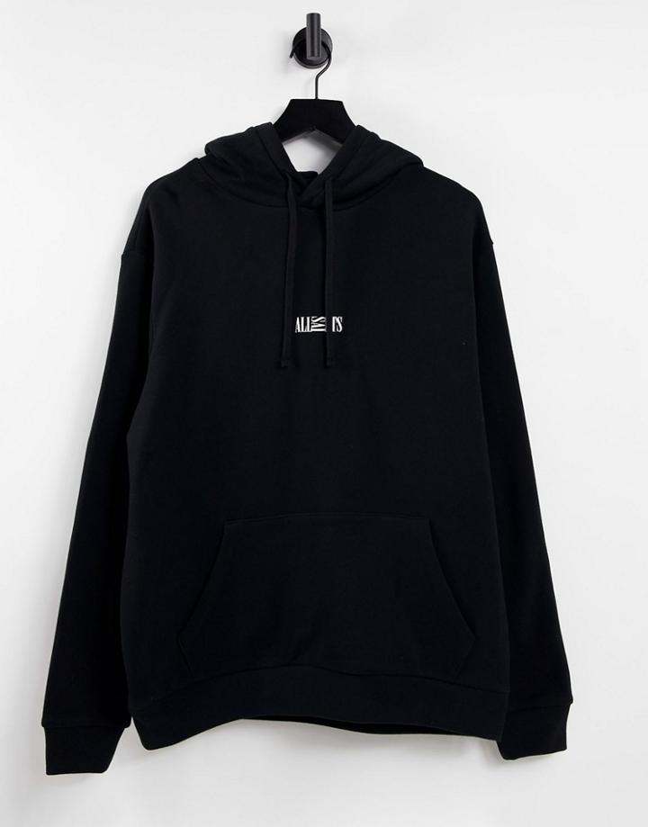 Allsaints Opposition Overhead Hoodie In Black
