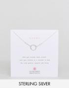 Dogeared Sterling Silver Karma Necklace - Silver