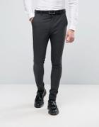 Selected Homme Super Skinny Suit Pants In Tonic - Gray