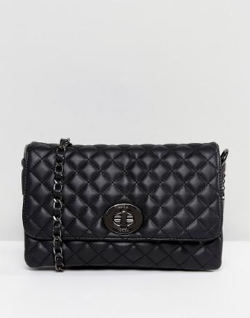 Marc B Quilted Shoulder Bag - Black