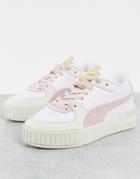 Puma Cali Sport Sneakers In White And Pink