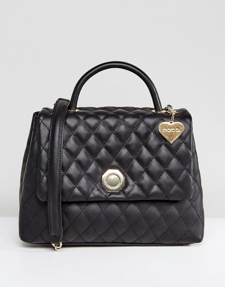 Marc B Chain Strap Olivia Crossbody Bag With Tote Handle - Black