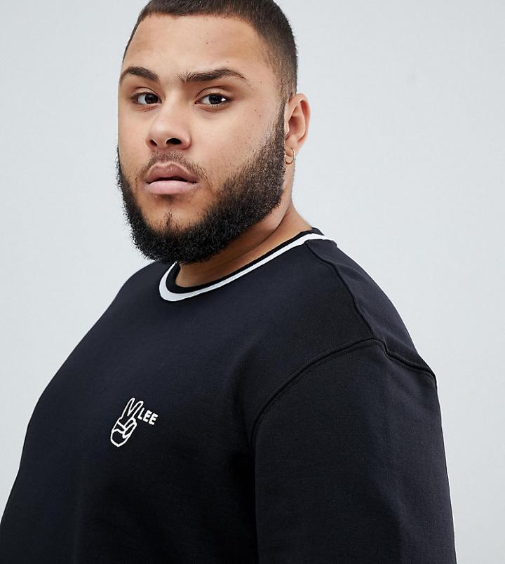 Lee Plus Peace Logo Sweatshirt - Black