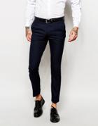 Noose & Monkey Pants With Stretch In Skinny Fit - Navy