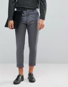 Selected Homme Smart Cropped Pants In Gray - Gray