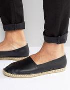 Kurt Geiger Pedro Leather Espadrilles - Black