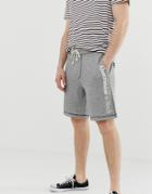 Abercrombie & Fitch Logo Print Sweat Shorts In Mid Gray