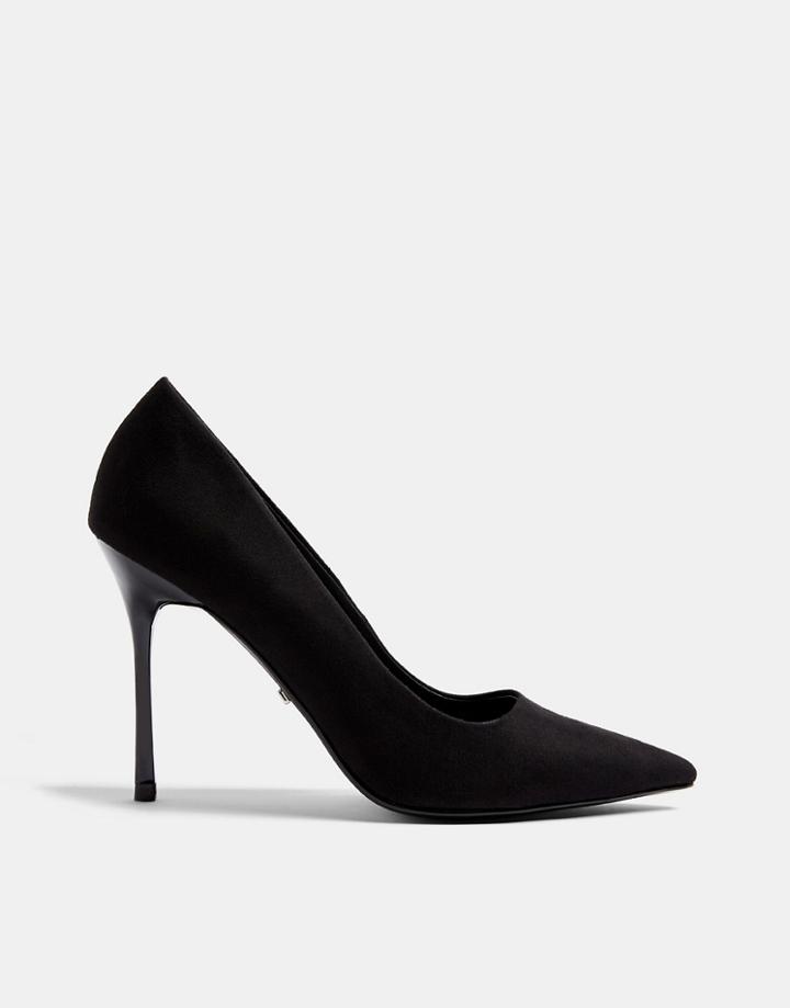 Topshop Heeled Pumps In Black