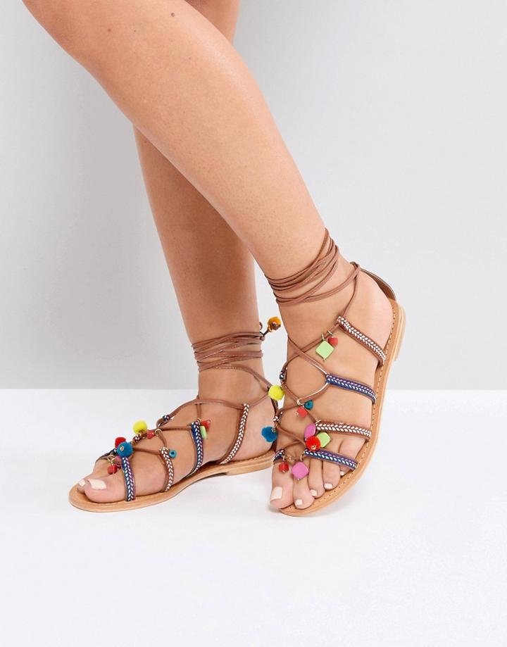 Steve Madden Ommaha Pom Sandal - Multi
