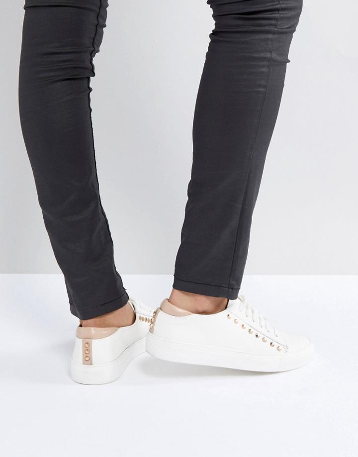 Carvela Studded Sneaker - White