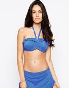 Freya Cherish Underwired Bandeau Bikini Top D-gg - Cobalt
