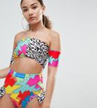 Jade Clark X Tara Khorzad Print Clash Bikini Bottoms - Multi