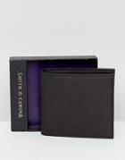 Smith And Canova Classic Leather Wallet - Black