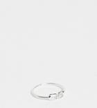 Asos Design Sterling Silver Ring With Buckle Design