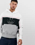 Adidas Originals Rivalry Hoodie In Gray-white