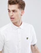 Lyle & Scott Short Sleeve Oxford Shirt - White