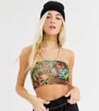 Collusion Skull Print Bandeau Top - Multi